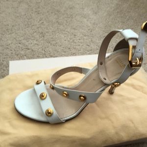 Versace white sandals